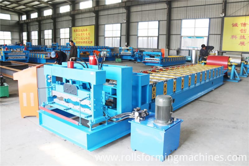 Roofing color steel glazed tile roll forming machinery